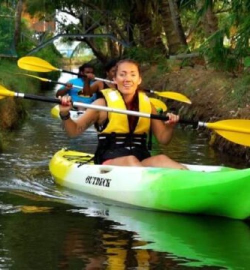 Explore Alleppey paddling kayaking boat ride cruise6 500x360
